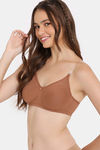 Rosaline Double Layered Non Wired 3/4Th Coverage T-Shirt Bra - Argan Oil — thumbnail 3